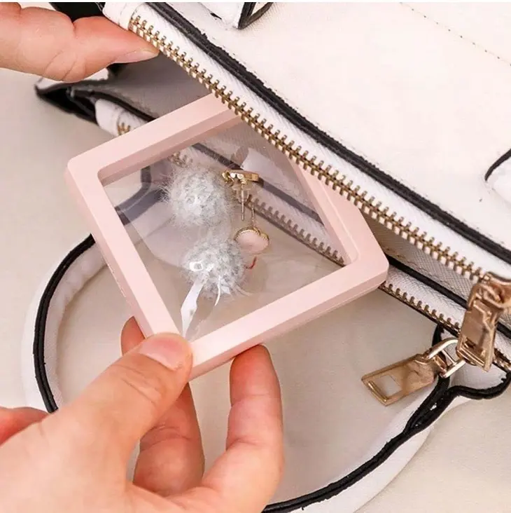 Joyeros transparentes modernos para organizar y proteger tus accesorios 7x7 cm